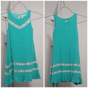 Rare editions girl dress aqua blue size x6